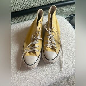 Yellow High Top Converse